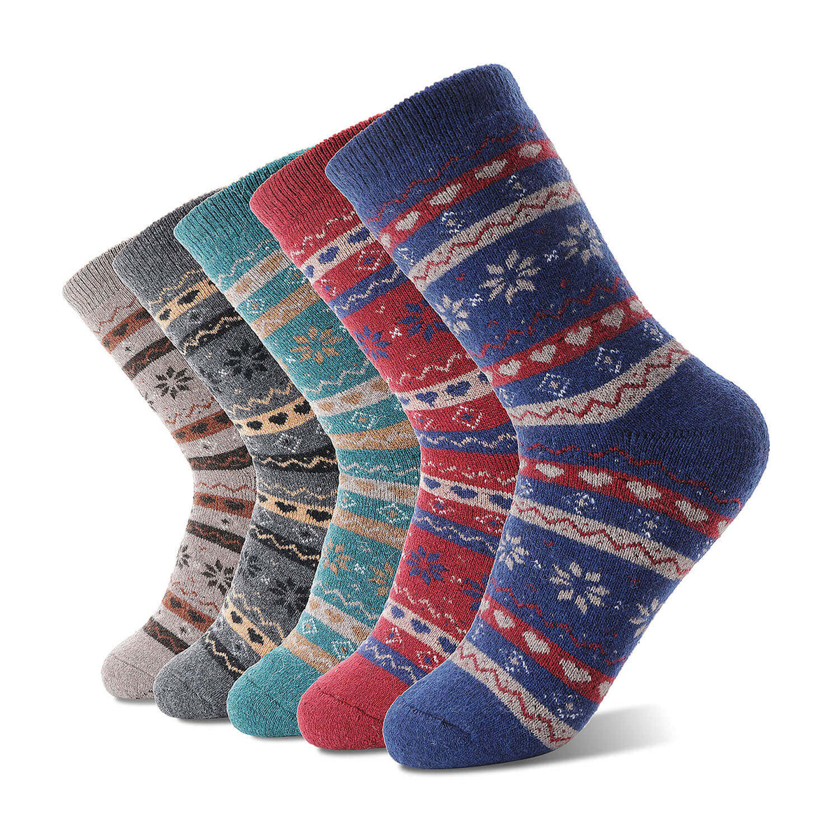 5 Pairs Women’s Thermal Socks – Warm & Thick Winter Socks, Soft and Breathable