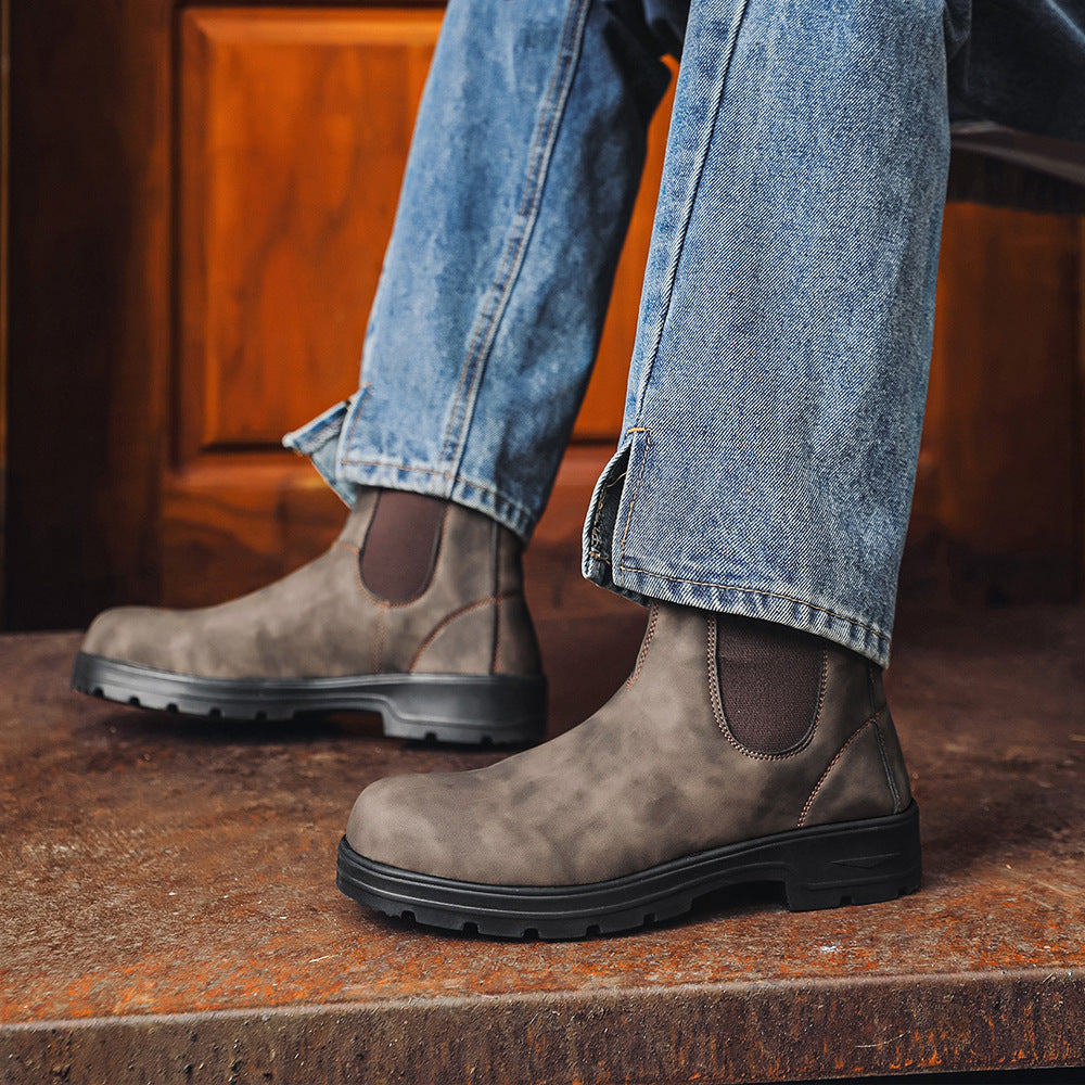 Waterproof Leather Chelsea Boots–Durable, Wide Fit & Arch Support – image 2