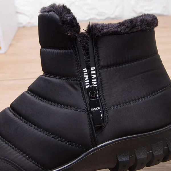 Men's Waterproof Warm Cotton Zipper Snow Ankle Boots – image 7