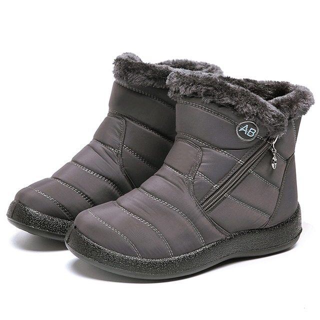 Women's Fur Lined Waterproof Snow Boots – Lightweight, Full-Length Arch Support Insole, Wide Round Toe – image 2