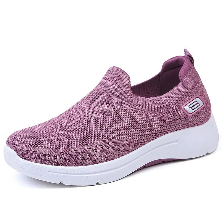 Women's Slip-On Mesh Walking Trainers – Arch Support, Round Toe Box, Lightweight, Non-Slip – image 2