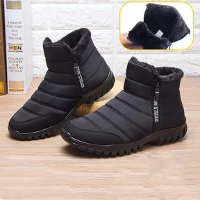 Men's Waterproof Warm Cotton Zipper Snow Ankle Boots – image 4