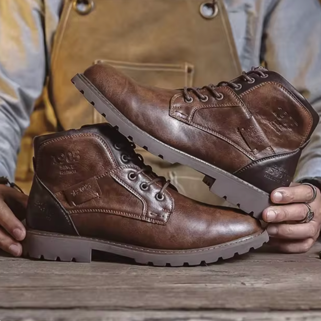 Genuine Leather Men’s Boots Fashion Men’s Casual Leather Shoes British Style Male Boots High Quality Shoes for – image 2
