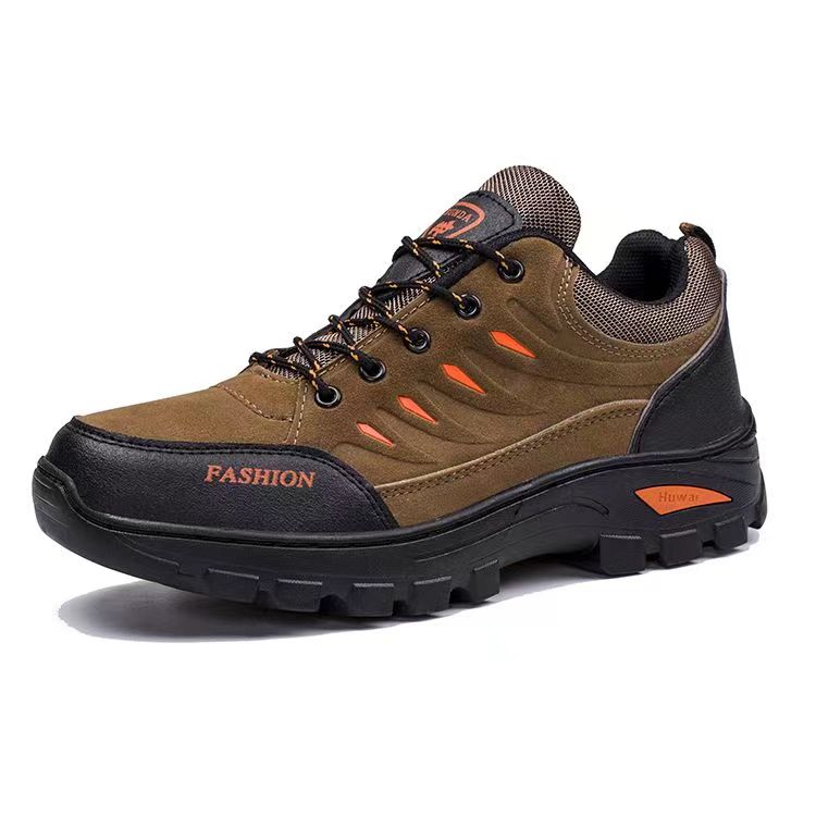 Men's Waterproof Leather Hiking Boots – Wide Toe Box, Puncture-Resistant Midsole, Lug Sole, Regular and Wide F