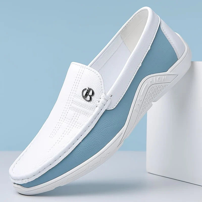 Men's Leather Soft Sole Non-Slip Arch Support Loafers – image 2