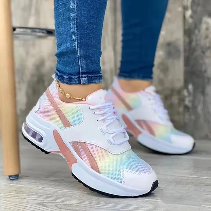 Women's Air Cushion Walking Trainers – Arch Support, Breathable Upper, Lightweight, Regular and Wide Fit