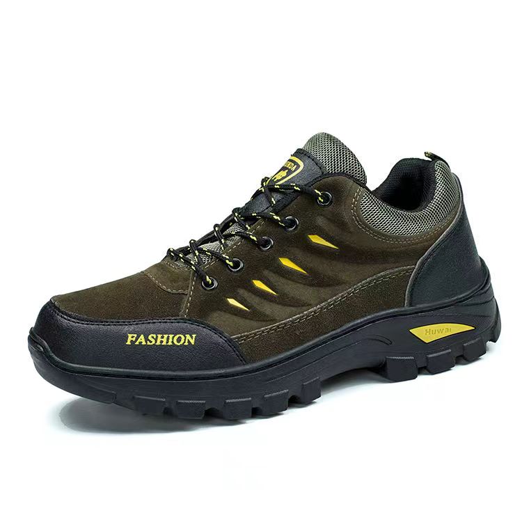 Men's Waterproof Leather Hiking Boots – Wide Toe Box, Puncture-Resistant Midsole, Lug Sole, Regular and Wide F – image 2
