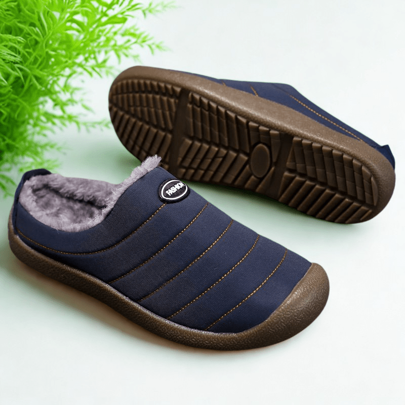 Unisex Fleece Lined Winter Clogs – Water-Resistant, Memory Foam Insole, Non-Slip Sole, Wide Fit