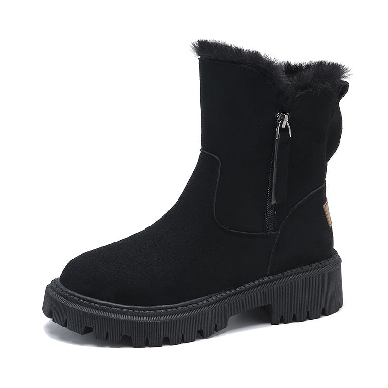 Women's Fur Lined Snow Ankle Boots – Warm, Full-Length Arch Support Insert, Anti-Slip Sole – image 2