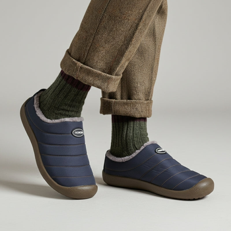 Unisex Warm Winter Clogs | Fleece-Lined Wide Toe Comfort Slippers