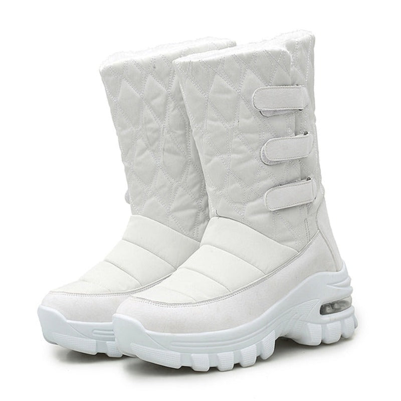 Women's Mid-Calf Snow Boots – Touch-Fastening Strap, Lightweight Cushioned Sole, Non-Skid – image 2