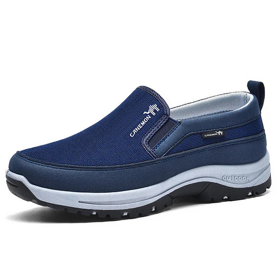 Men's Slip-On Walking Loafers – Knit Mesh Upper, Arch Support Insole, Deep-Lug Sole – image 2
