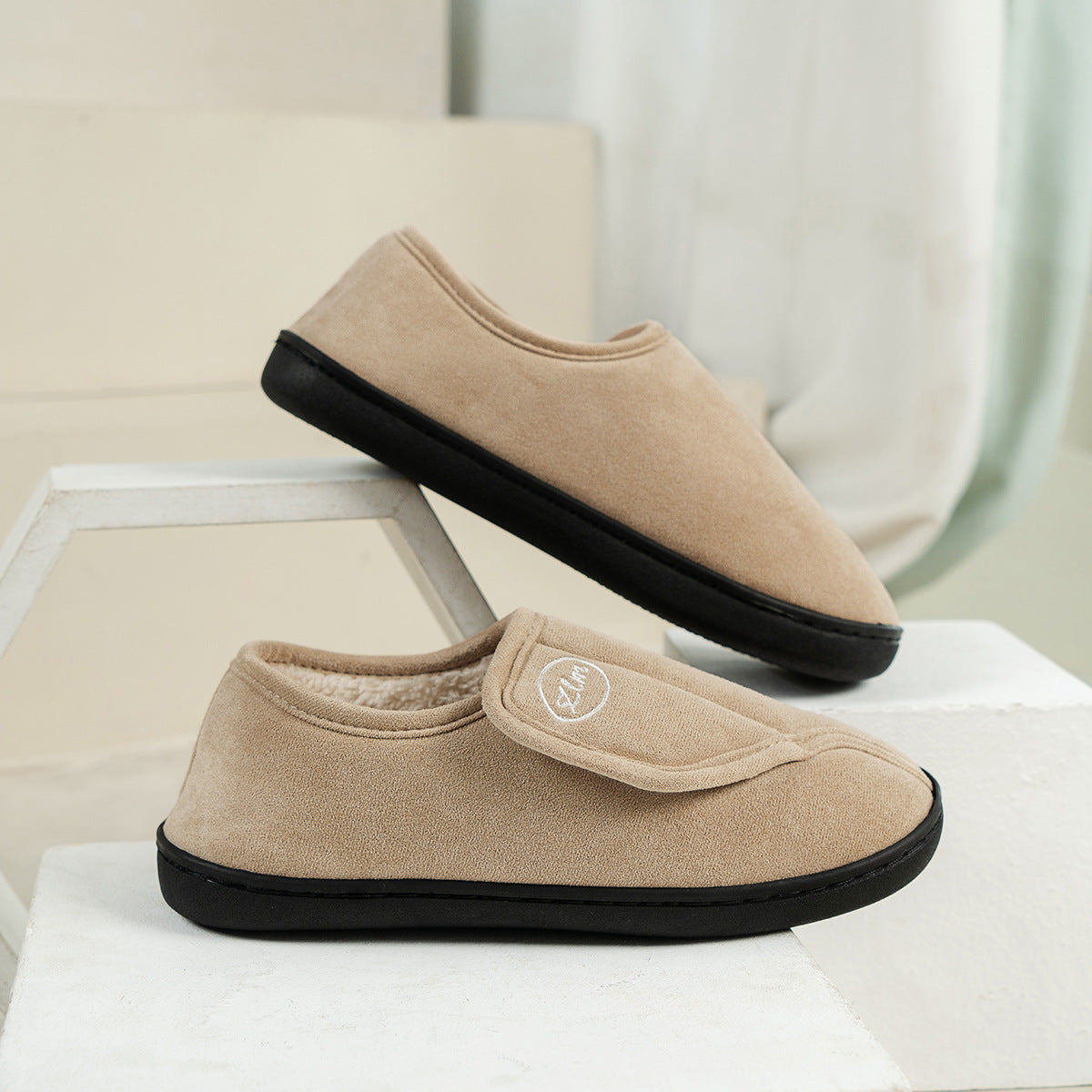 Women's Adjustable Wide Fit Slippers | Non-Slip Cosy Warm Fleece – image 10